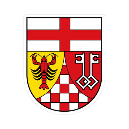 DEU Landkreis Bernkastel-Wittlich COA (Germany) (Coat of Arms) STICKER Vinyl Kiss-Cut Decal 3 Inch White - The Sticker Space