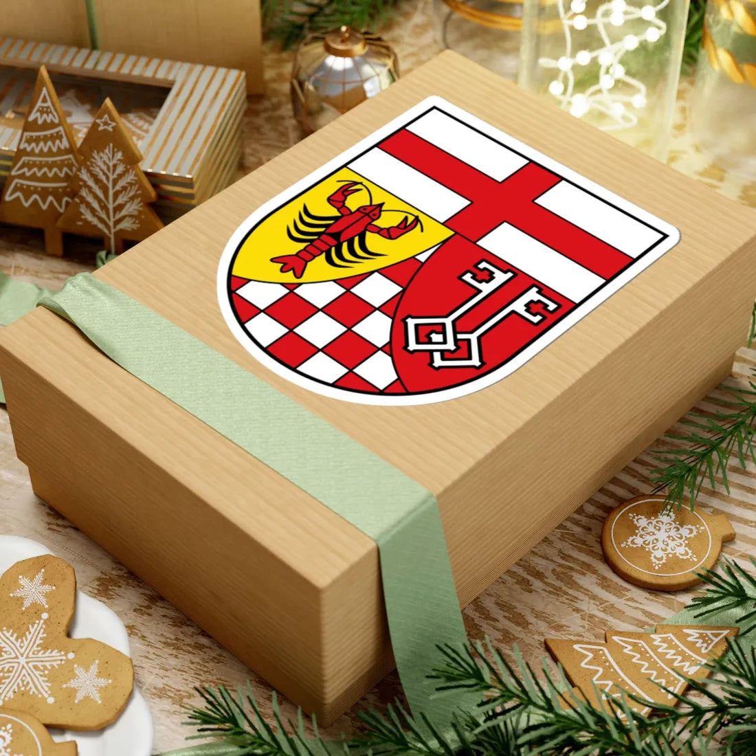 DEU Landkreis Bernkastel-Wittlich COA (Germany) (Coat of Arms) STICKER Vinyl Kiss-Cut Decal - The Sticker Space
