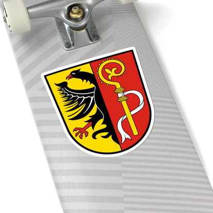DEU Landkreis Biberach COA (Germany) (Coat of Arms) STICKER Vinyl Kiss-Cut Decal - The Sticker Space