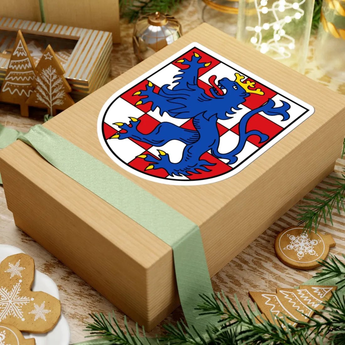 DEU Landkreis Birkenfeld COA (Germany) (Coat of Arms) STICKER Vinyl Kiss-Cut Decal - The Sticker Space