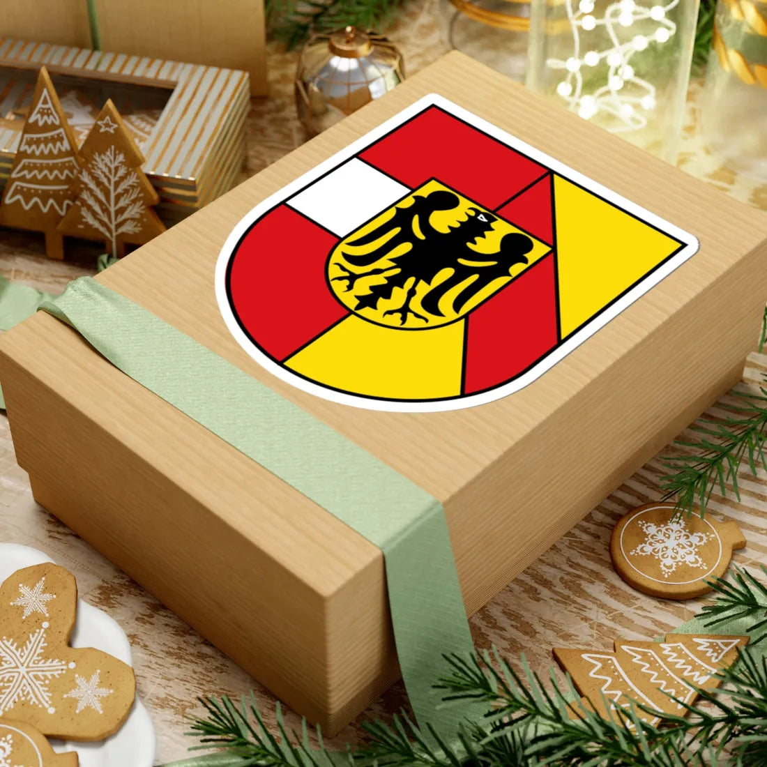 DEU Landkreis Breisgau-Hochschwarzwald COA (Germany) (Coat of Arms) STICKER Vinyl Kiss-Cut Decal - The Sticker Space