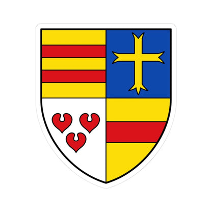 DEU Landkreis Cloppenburg COA (Germany) (Coat of Arms) STICKER Vinyl Kiss-Cut Decal 3 Inch White - The Sticker Space