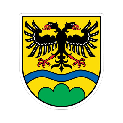 DEU Landkreis Deggendorf COA (Germany) (Coat of Arms) STICKER Vinyl Kiss-Cut Decal 4 Inch White - The Sticker Space