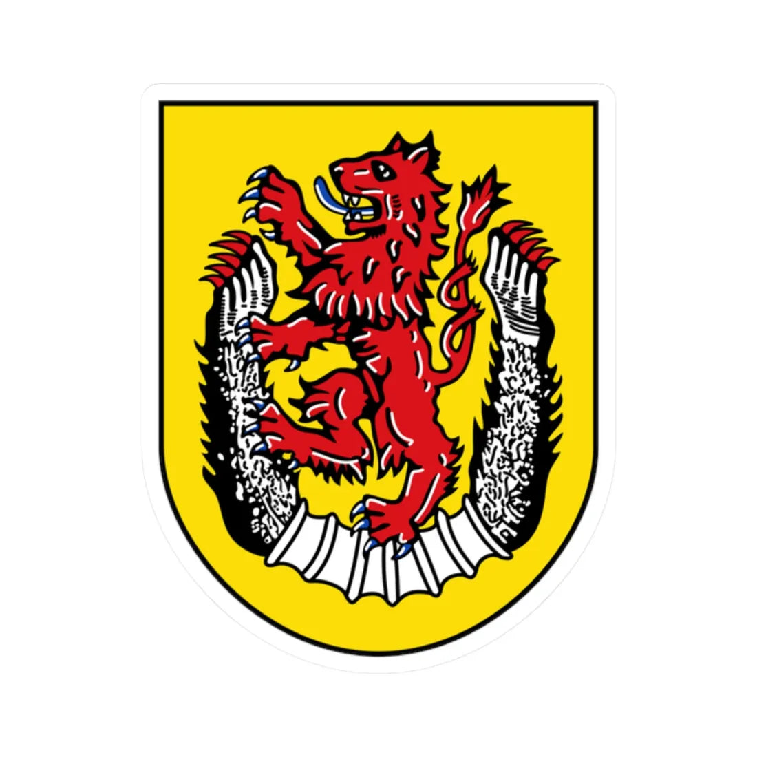DEU Landkreis Diepholz COA (Germany) (Coat of Arms) STICKER Vinyl Kiss-Cut Decal 2 Inch White - The Sticker Space