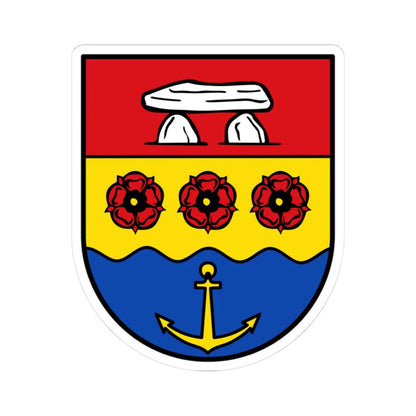 DEU Landkreis Emsland COA (Germany) (Coat of Arms) STICKER Vinyl Kiss-Cut Decal 3 Inch White - The Sticker Space