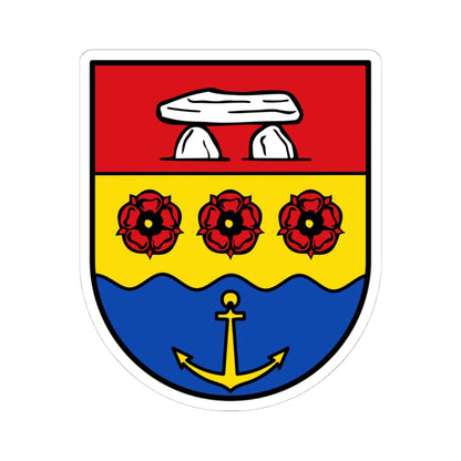 DEU Landkreis Emsland COA (Germany) (Coat of Arms) STICKER Vinyl Kiss-Cut Decal 4 Inch White - The Sticker Space