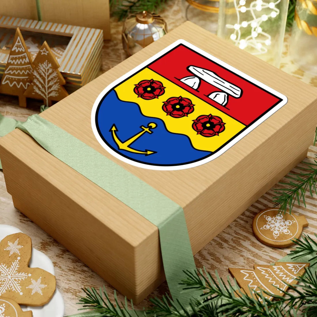 DEU Landkreis Emsland COA (Germany) (Coat of Arms) STICKER Vinyl Kiss-Cut Decal - The Sticker Space