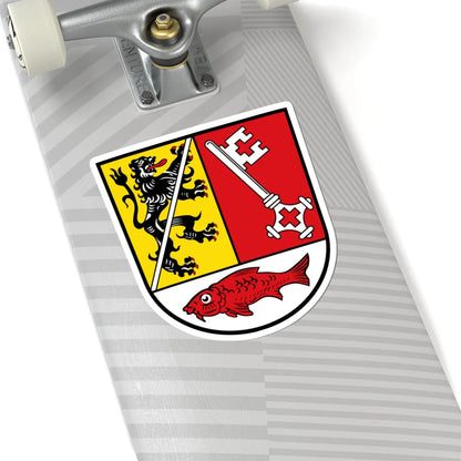 DEU Landkreis Forchheim COA (Germany) (Coat of Arms) STICKER Vinyl Kiss-Cut Decal - The Sticker Space
