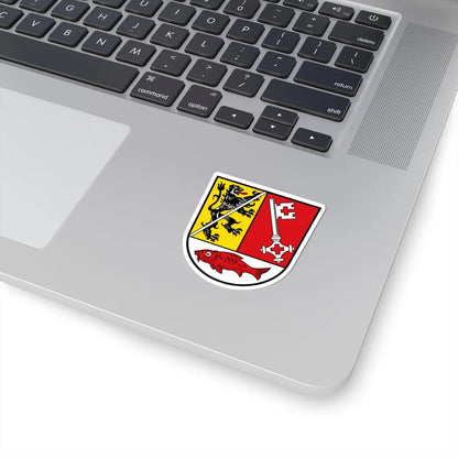 DEU Landkreis Forchheim COA (Germany) (Coat of Arms) STICKER Vinyl Kiss-Cut Decal - The Sticker Space