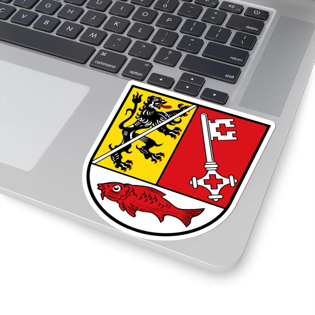 DEU Landkreis Forchheim COA (Germany) (Coat of Arms) STICKER Vinyl Kiss-Cut Decal - The Sticker Space