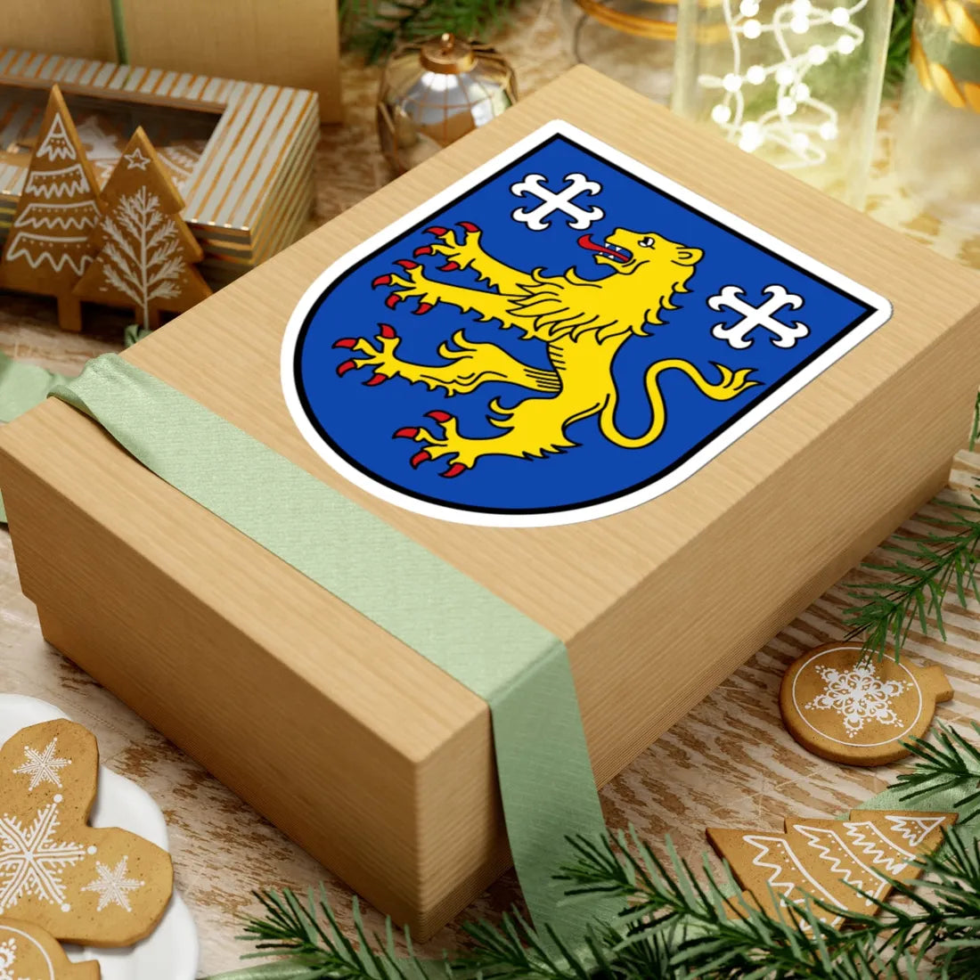 DEU Landkreis Friesland COA (Germany) (Coat of Arms) STICKER Vinyl Kiss-Cut Decal - The Sticker Space