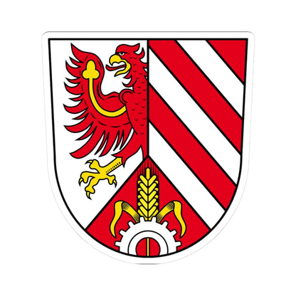 DEU Landkreis Fürth COA (Germany) (Coat of Arms) STICKER Vinyl Kiss-Cut Decal 3 Inch White - The Sticker Space