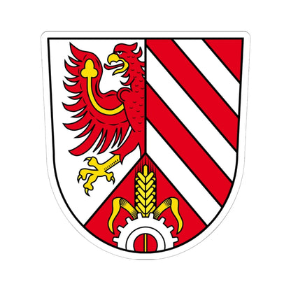 DEU Landkreis Fürth COA (Germany) (Coat of Arms) STICKER Vinyl Kiss-Cut Decal 6 Inch White - The Sticker Space