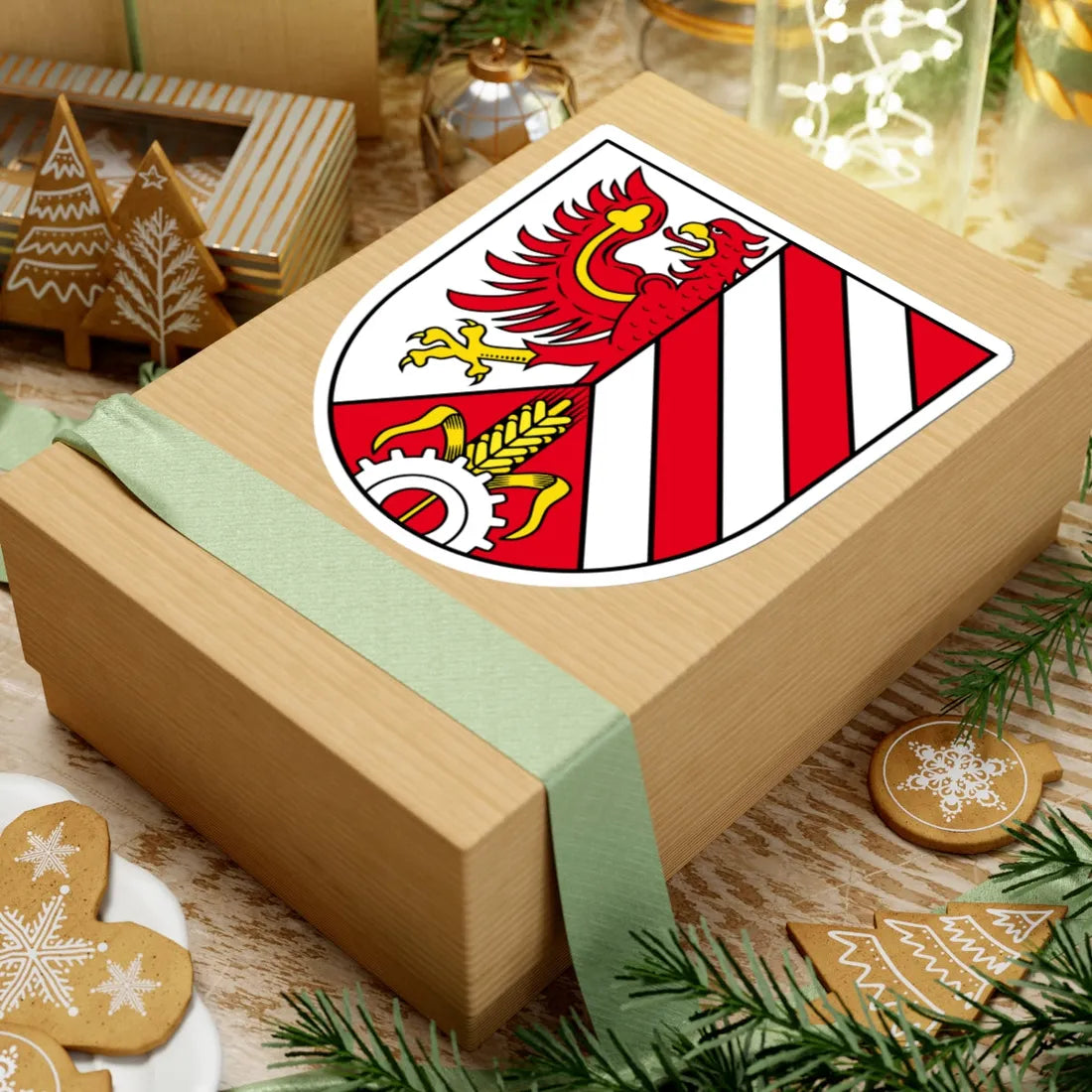 DEU Landkreis Fürth COA (Germany) (Coat of Arms) STICKER Vinyl Kiss-Cut Decal - The Sticker Space