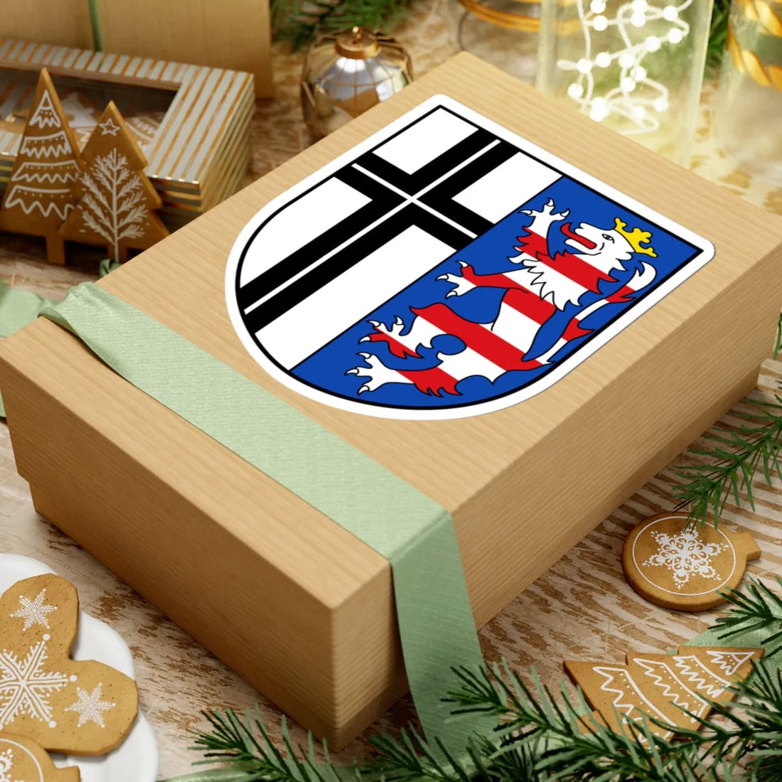 DEU Landkreis Fulda COA (Germany) (Coat of Arms) STICKER Vinyl Kiss-Cut Decal - The Sticker Space