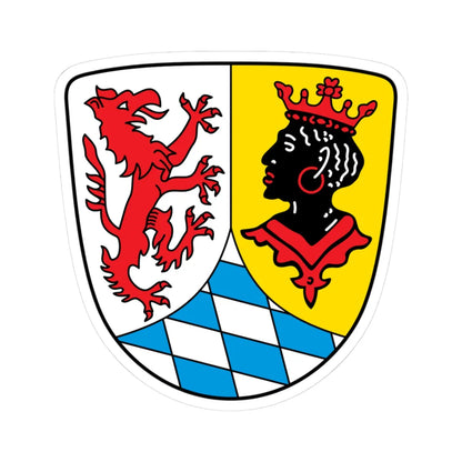 DEU Landkreis Garmisch-Partenkirchen COA (Germany) (Coat of Arms) STICKER Vinyl Kiss-Cut Decal 3 Inch White - The Sticker Space
