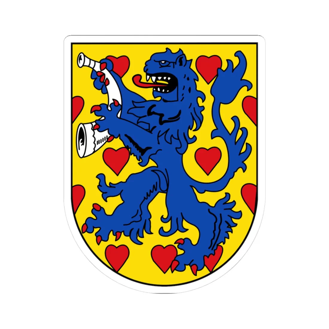 DEU Landkreis Gifhorn COA (Germany) (Coat of Arms) STICKER Vinyl Kiss-Cut Decal - The Sticker Space