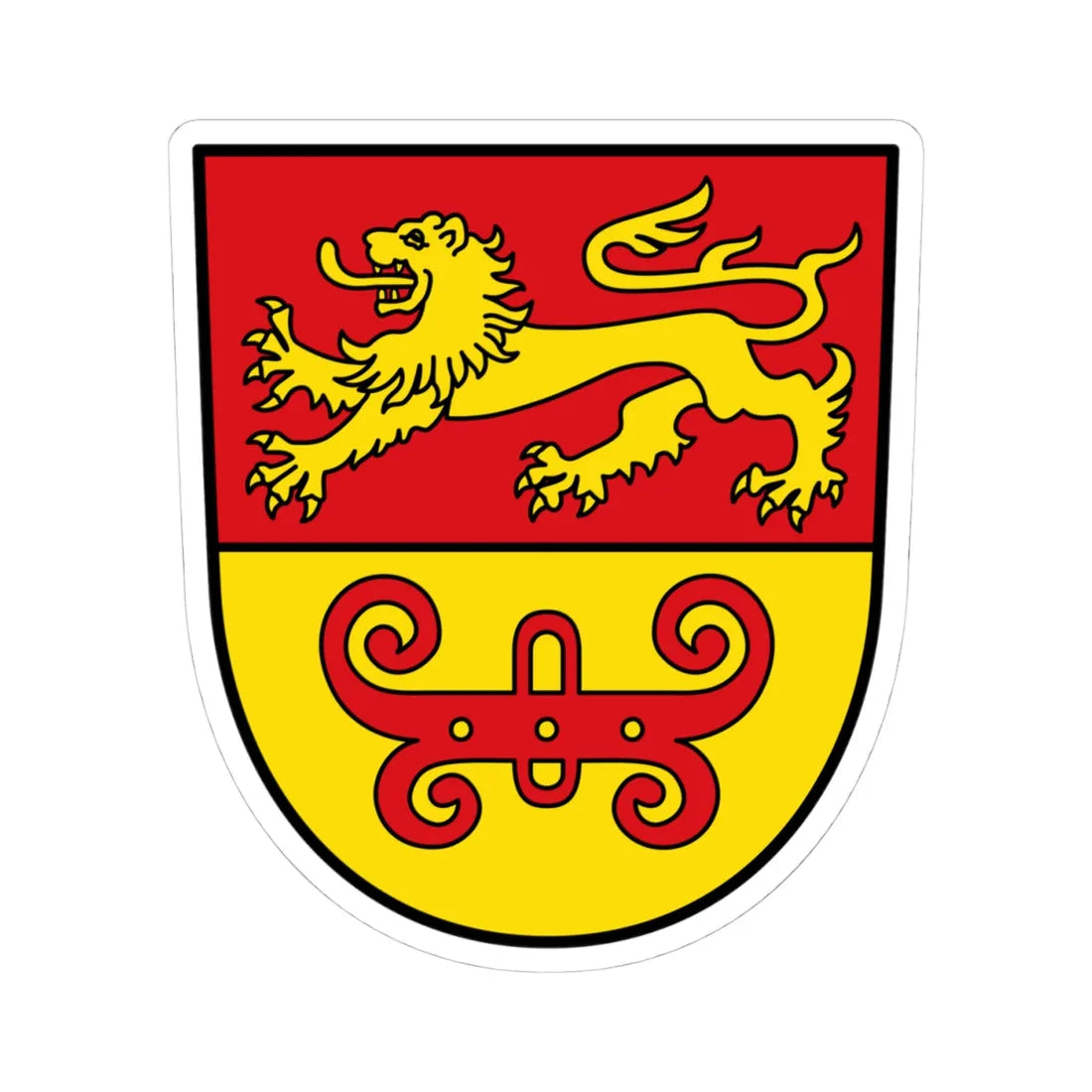 DEU Landkreis Goettingen 1935 COA (Germany) (Coat of Arms) STICKER Vinyl Kiss-Cut Decal 4 Inch White - The Sticker Space