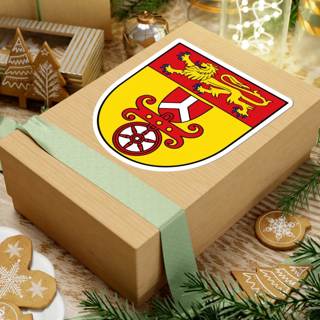 DEU Landkreis Goettingen alt COA (Germany) (Coat of Arms) STICKER Vinyl Kiss-Cut Decal - The Sticker Space