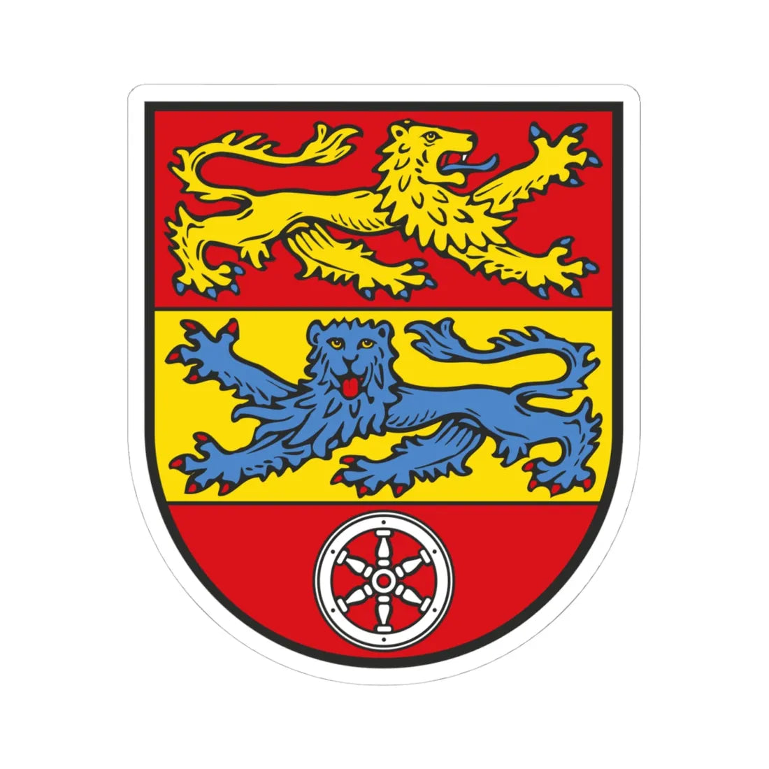 DEU Landkreis Goettingen COA (Germany) (Coat of Arms) STICKER Vinyl Kiss-Cut Decal 4 Inch White - The Sticker Space