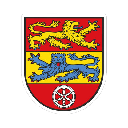 DEU Landkreis Goettingen COA (Germany) (Coat of Arms) STICKER Vinyl Kiss-Cut Decal 4 Inch White - The Sticker Space