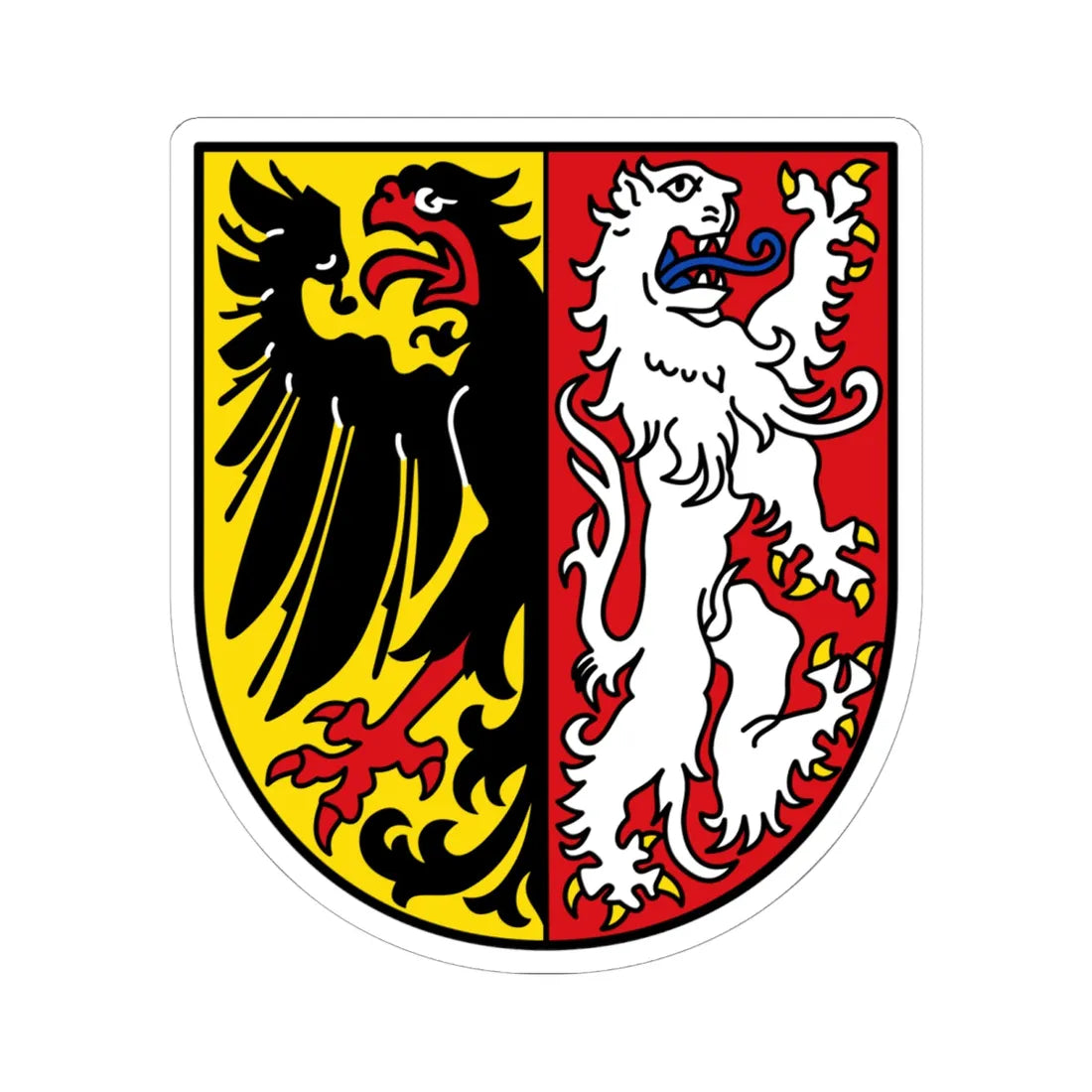 DEU Landkreis Goslar COA (Germany) (Coat of Arms) STICKER Vinyl Kiss-Cut Decal - The Sticker Space