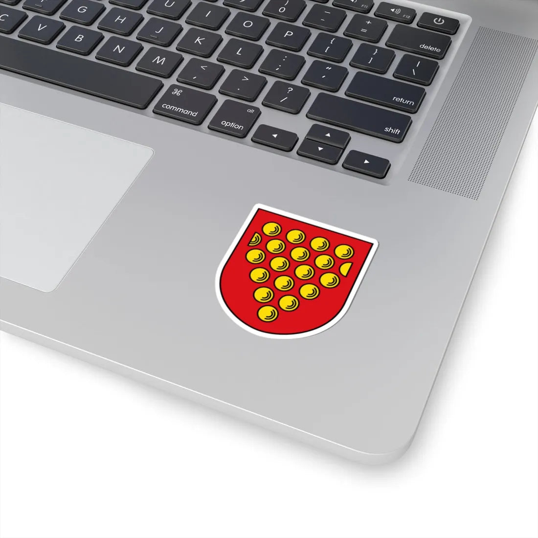 DEU Landkreis Grafschaft Bentheim COA (Germany) (Coat of Arms) STICKER Vinyl Kiss-Cut Decal - The Sticker Space