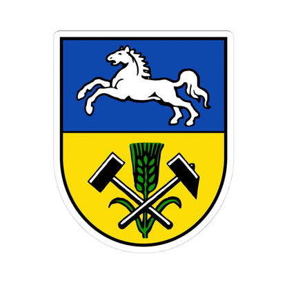 DEU Landkreis Helmstedt COA (Germany) (Coat of Arms) STICKER Vinyl Kiss-Cut Decal 4 Inch White - The Sticker Space