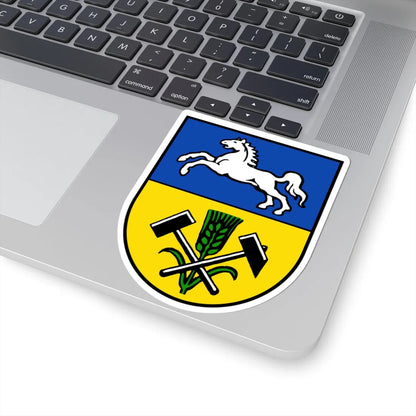 DEU Landkreis Helmstedt COA (Germany) (Coat of Arms) STICKER Vinyl Kiss-Cut Decal - The Sticker Space