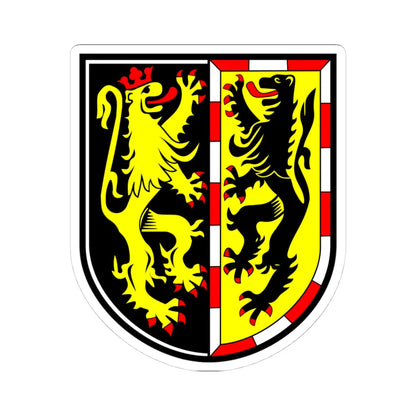 DEU Landkreis Hof COA (Germany) (Coat of Arms) STICKER Vinyl Kiss-Cut Decal 4 Inch White - The Sticker Space