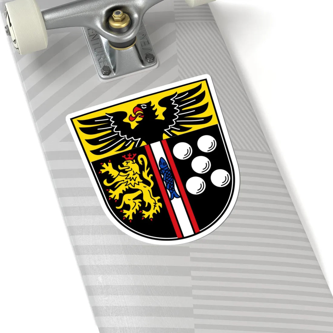 DEU Landkreis Kaiserslautern COA (Germany) (Coat of Arms) STICKER Vinyl Kiss-Cut Decal - The Sticker Space