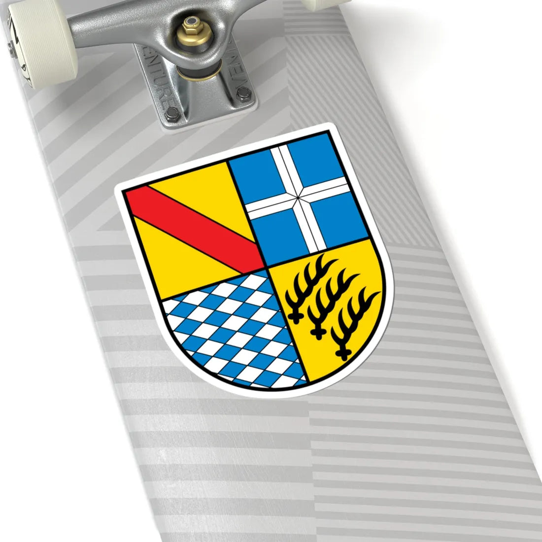 DEU Landkreis Karlsruhe COA (Germany) (Coat of Arms) STICKER Vinyl Kiss-Cut Decal - The Sticker Space