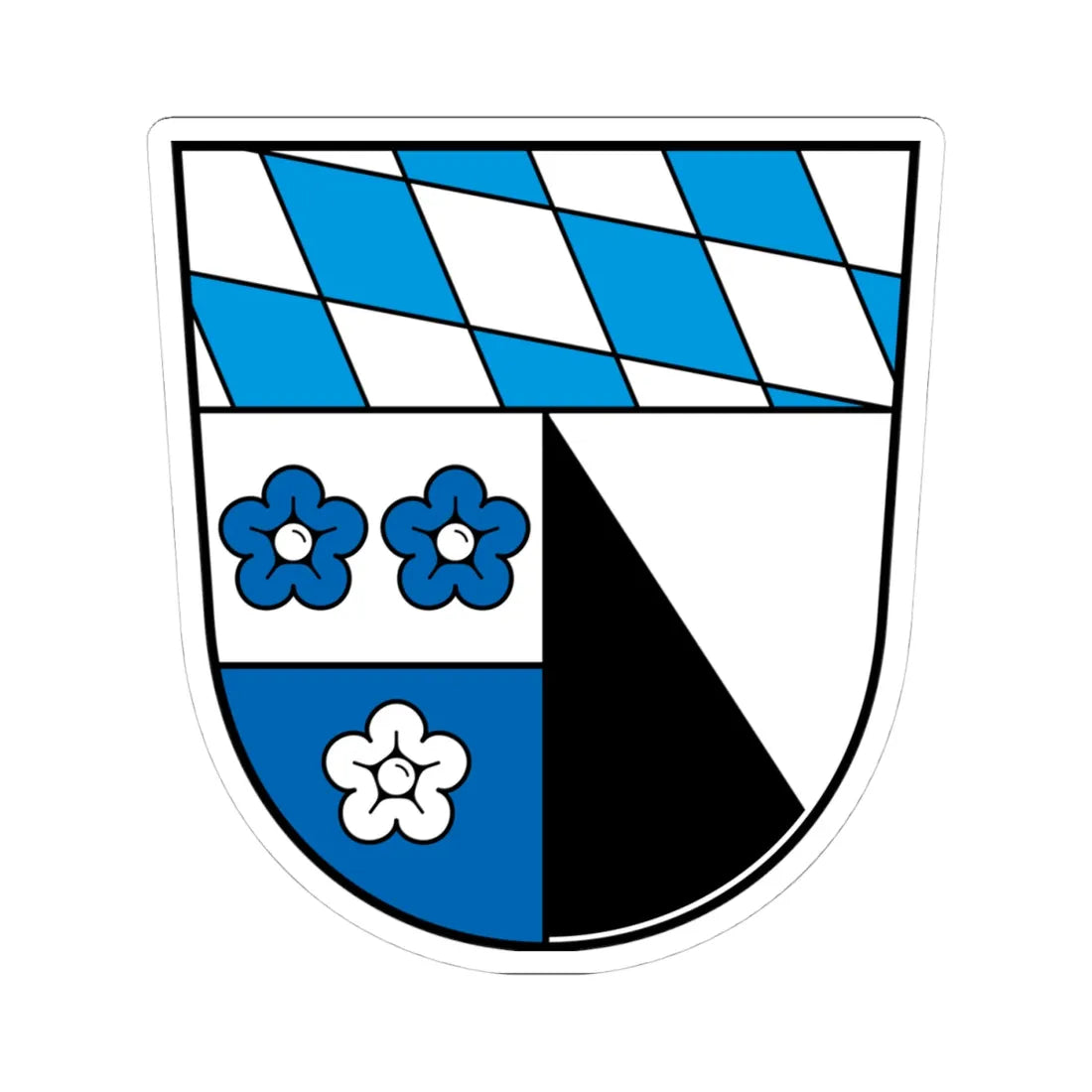 DEU Landkreis Kelheim COA (Germany) (Coat of Arms) STICKER Vinyl Kiss-Cut Decal - The Sticker Space