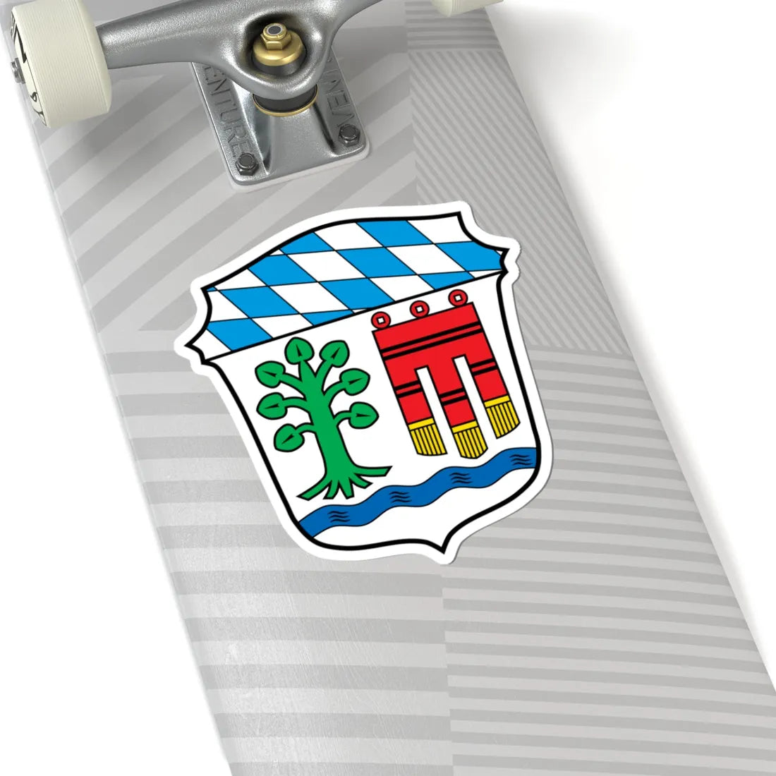 DEU Landkreis Lindau Bodensee COA (Germany) (Coat of Arms) STICKER Vinyl Kiss-Cut Decal - The Sticker Space
