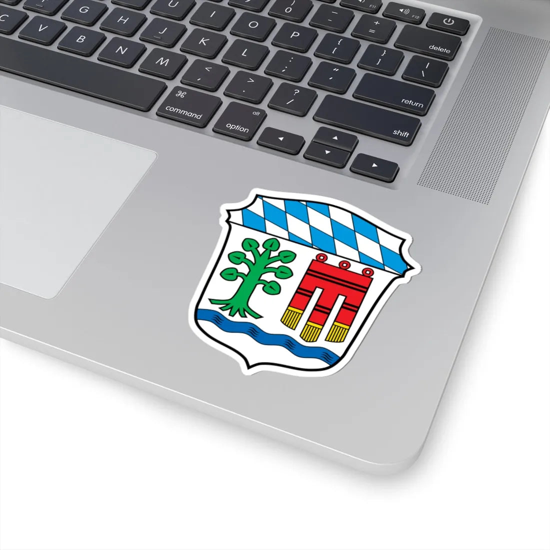 DEU Landkreis Lindau Bodensee COA (Germany) (Coat of Arms) STICKER Vinyl Kiss-Cut Decal - The Sticker Space