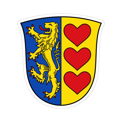 DEU Landkreis Lüneburg COA (Germany) (Coat of Arms) STICKER Vinyl Kiss-Cut Decal 6 Inch White - The Sticker Space