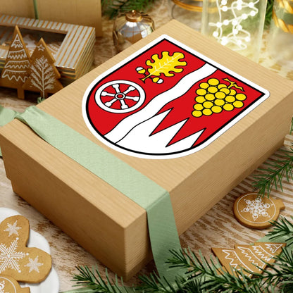 DEU Landkreis Main-Spessart COA (Germany) (Coat of Arms) STICKER Vinyl Kiss-Cut Decal - The Sticker Space