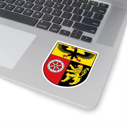 DEU Landkreis Mainz-Bingen COA (Germany) (Coat of Arms) STICKER Vinyl Kiss-Cut Decal - The Sticker Space