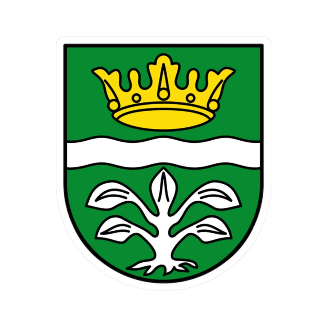 DEU Landkreis Mayen-Koblenz COA (Germany) (Coat of Arms) STICKER Vinyl Kiss-Cut Decal 2 Inch White - The Sticker Space