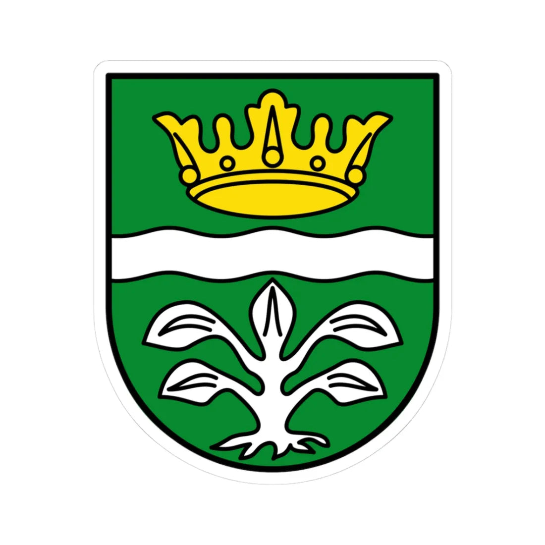 DEU Landkreis Mayen-Koblenz COA (Germany) (Coat of Arms) STICKER Vinyl Kiss-Cut Decal 3 Inch White - The Sticker Space