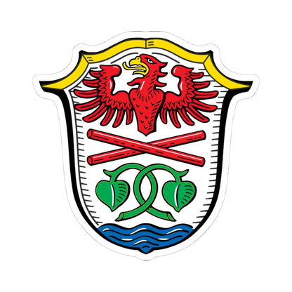 DEU Landkreis Miesbach COA (Germany) (Coat of Arms) STICKER Vinyl Kiss-Cut Decal 4 Inch White - The Sticker Space