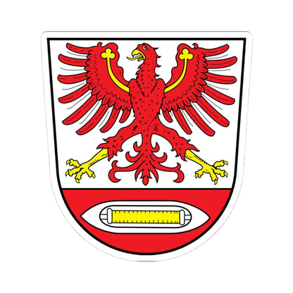 DEU Landkreis Münchberg COA (Germany) (Coat of Arms) STICKER Vinyl Kiss-Cut Decal 4 Inch White - The Sticker Space