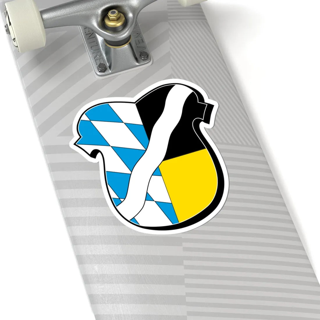 DEU Landkreis München COA (Germany) (Coat of Arms) STICKER Vinyl Kiss-Cut Decal - The Sticker Space