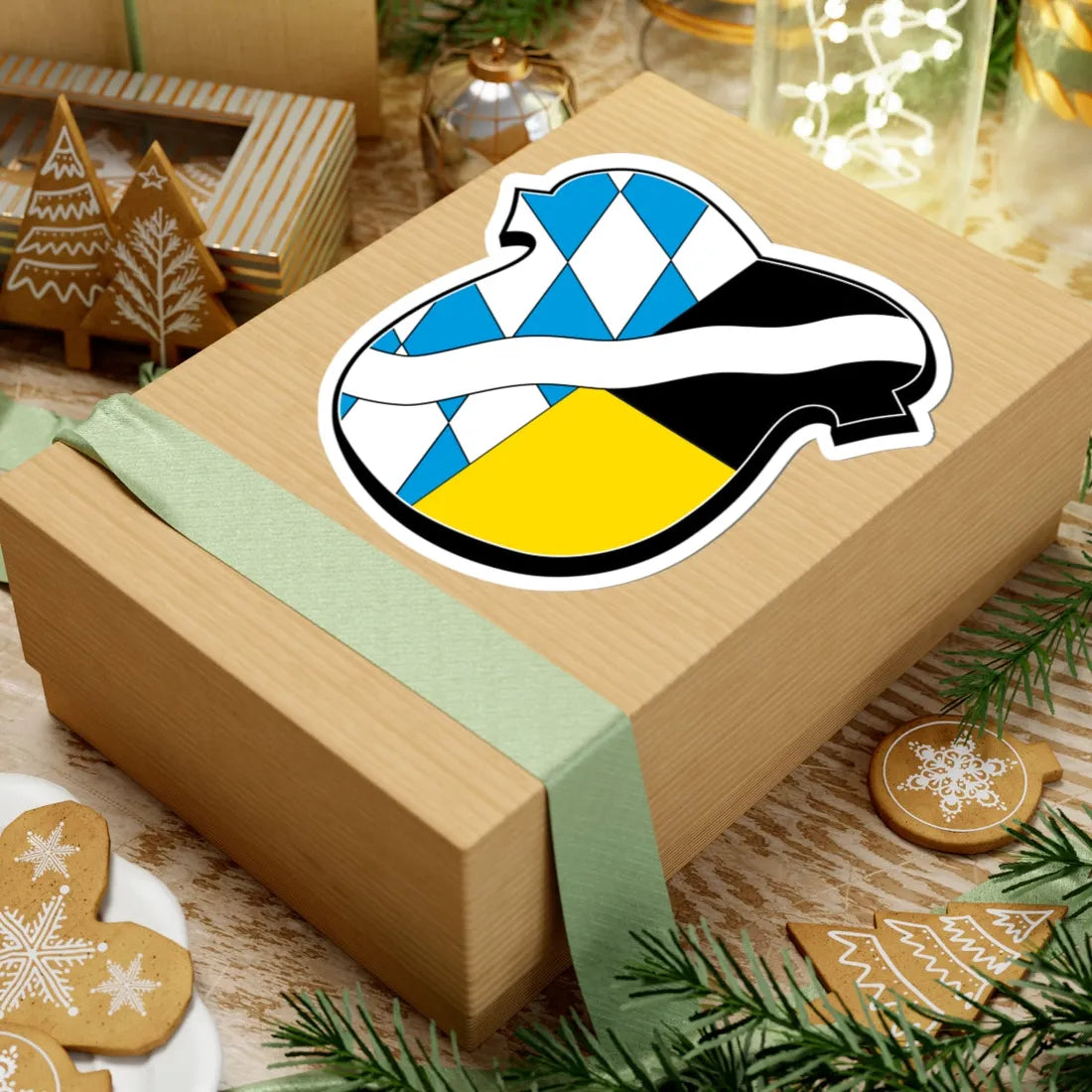 DEU Landkreis München COA (Germany) (Coat of Arms) STICKER Vinyl Kiss-Cut Decal - The Sticker Space