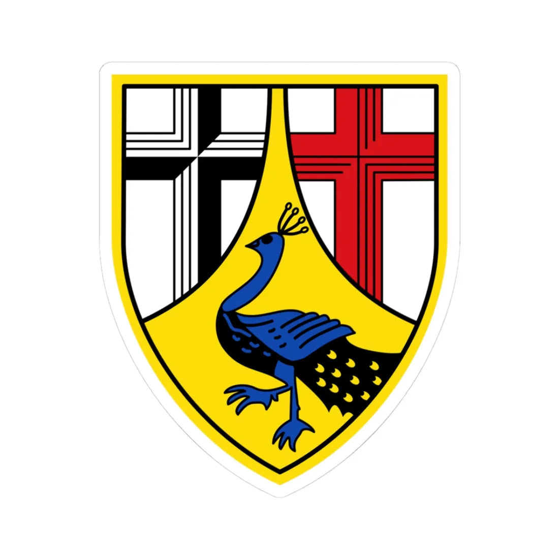 DEU Landkreis Neuwied COA (Germany) (Coat of Arms) STICKER Vinyl Kiss-Cut Decal - The Sticker Space