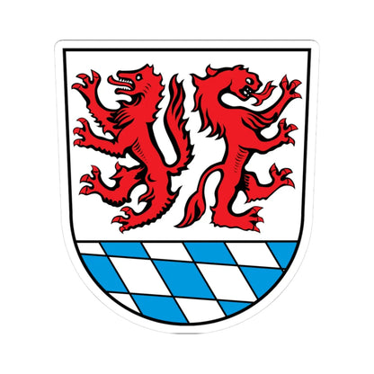 DEU Landkreis Passau COA (Germany) (Coat of Arms) STICKER Vinyl Kiss-Cut Decal - The Sticker Space