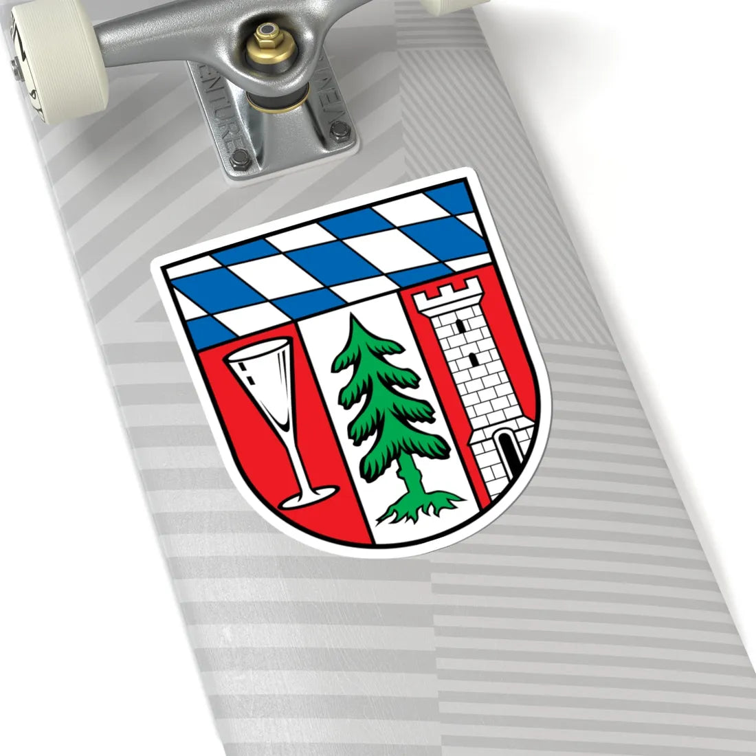 DEU Landkreis Regen COA (Germany) (Coat of Arms) STICKER Vinyl Kiss-Cut Decal - The Sticker Space