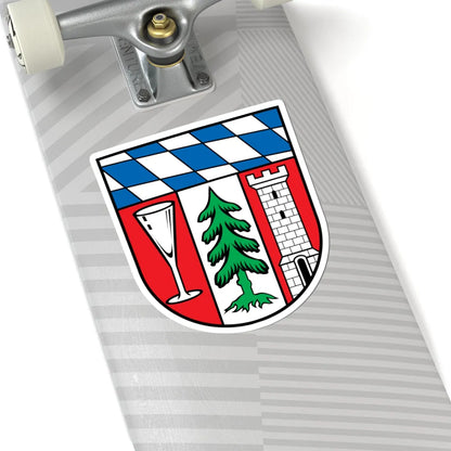 DEU Landkreis Regen COA (Germany) (Coat of Arms) STICKER Vinyl Kiss-Cut Decal - The Sticker Space