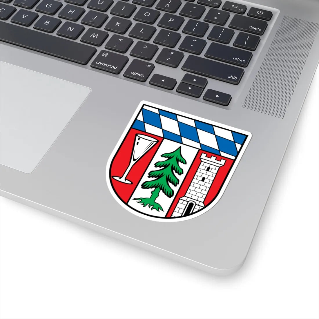 DEU Landkreis Regen COA (Germany) (Coat of Arms) STICKER Vinyl Kiss-Cut Decal - The Sticker Space
