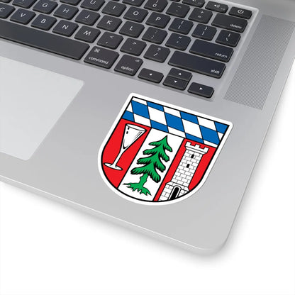 DEU Landkreis Regen COA (Germany) (Coat of Arms) STICKER Vinyl Kiss-Cut Decal - The Sticker Space